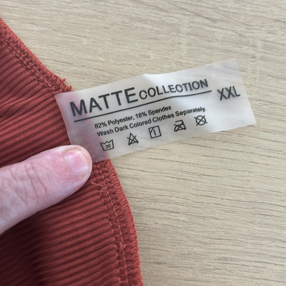 NWOT Matte Collection Ribbed Bikini Set - Picture 7 of 10